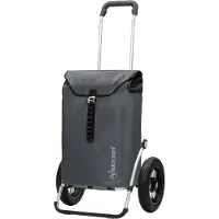 Andersen Shopper Shopper 'Royal' donkergrijs / zwart