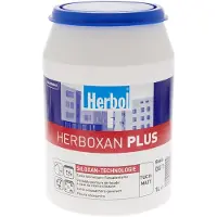 Herbol Herboxan Plus - Hoogwaardige siloxaan dampopen matte gevelverf - 1 L - RAL 9010 Pure White ( gebrokenwit)