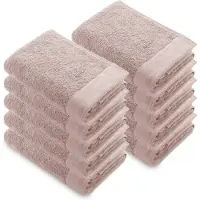Walra Remade Handdoeken 50x100 cm - set van 10 - Zware kwaliteit 550 g/m2 - Poeder Roze