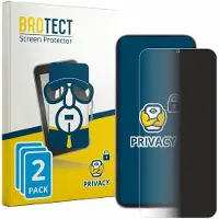 BROTECT - privacy screenprotector voor realme C100i - Folie Beschermfolie Blauwlichtfilter 2 Stuks
