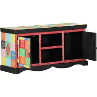 vidaXL TV Kast 100 x 35 x 50 cm Multikleur Massief Mango Hout