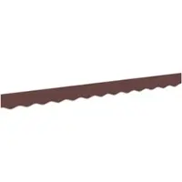 vidaXL vervangende markies volant Bruin Streep 230 x 20 cm Polyester
