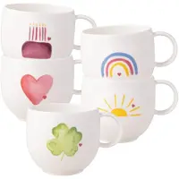 Villeroy & Boch Henkelbecher With Love 290 ml Set van 5