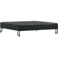 vidaXL - Tafel - Dekking - 112 - x - 112 - x - 15 - cm - Vierkant - Waterdicht - Zwart