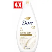Dove 4 x - Douchegel - Soft Caring Bath - 720ml