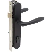 Wovar Inbouw Cilinderslot Zwart RVS Complete Set Ovaal | Per Set