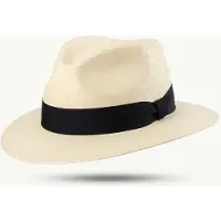 Scippis Panama Hoed Santiago Handmade Panama natur 100% Paja Toquilla maat M kleur Natur