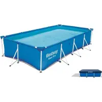 OEM Metalen zwembad, 300x201x66 cm, inclusief beschermhoes
