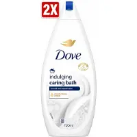 Dove 2 x – Badcrème – Indulging Cream – 720 ml - Badcrème - Badcrème 720 Ml - Badcrème Voor Huid - Badcrème Voor Zintuigen - Zachte Reiniging