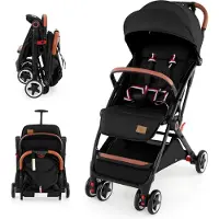 Northix Een inklapbare kinderwagen met verstelbare rugleuning en kap