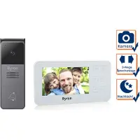 Byron DIC-24512 - Video deurbel Bedraad - Intercom en camera - 2 draadsaansluiting - 4,3" Monitor