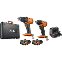 AEG Set: 18V schroefboormachine met percussiefunctie + 18V slagschroefmachine