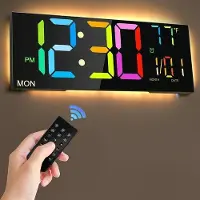 OEM Digitale wandklok met afstandsbediening en wekkerfunctie