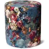 Essenza Karli pouf Reef green 40 Round
