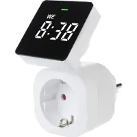 Greenblue GB610 E - Digitale Tijdschakelaar - Digitale schakelklok - Schakelklok Timer met scherm - Schakelklok - max. belasting 16A - IP20 - 8 programma's