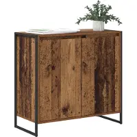 vidaXL Bijzetkast Oud Hout 79 x 36 x 75 cm Bewerkt hout