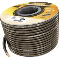 Hicon HIE-215-2000 Luidsprekerkabel Ergonomic 2 x 1.5 mm² + 2 x 1.5 mm² Zwart 20 m
