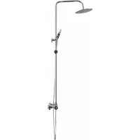 vidaXL Thermostatische Douche Systeem Set Chroom Roestvrij staal 201