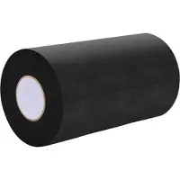 vidaXL Kunstgrasband zelfklevend Zwart 20 x 0,15 cm Niet-geweven stof