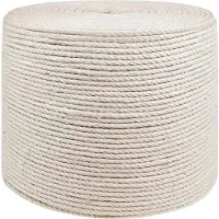 vidaXL Jute Touw 6 mm Wit 100% Tossa jute