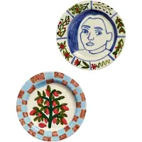 Serax Inti Munay Plate 2-pack - Dinerborden Steengoed Multi - B8926105-999