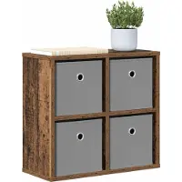 vidaXL Dressoir met lade Oudhout 49,5 x 22 x 47 cm