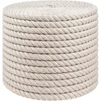 vidaXL Jute Touw 14 mm Wit 100% Tossa jute