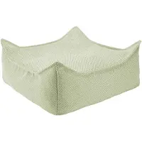WigiWama Kruidengroene Outdoor Vierkante Ottoman