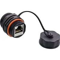 InLine patchkabel koppeling, RJ45 Cat.6A, IP68, voor industrie, met stofkap