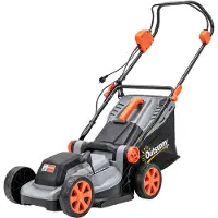 Outsunny Elektrische grasmaaier, 1200 W, met een maaibreedte van 34 cm en een opvangbak van 35 liter