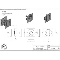Formani | Schuifdeurkommen | LSQ54S | 54mm | PVD Mat Zwart