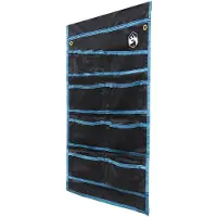 vidaXL Opbergzak met opslag Zwart en Blauw 63,5 x 40 cm oxford
