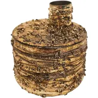 Mansion Atmosphere Kandelaar Blared goud 8x8x8cm goud Metaal Kandelaar