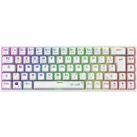 The G-Lab Draadloos Frans Gaming toetsenbord Keyz Titanium WL Wit
