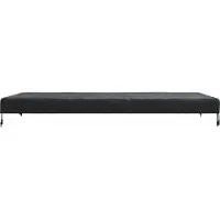 vidaXL Tafel Dekking Effen Zwart 202 x 102 x 15 cm Stof