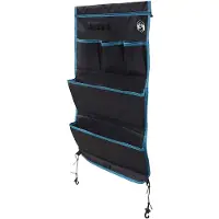 vidaXL Opbergzak met opslag Zwart en Blauw 91 x 47,5 cm oxford