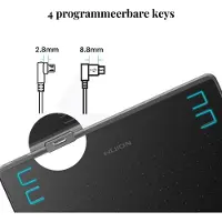 HUION Tekentablet HS64 - Grafisch Tablet - Tablet voor Mac, Pc, Chromebook en Android - 20 centimeter