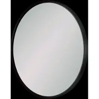 Balmani Auro ronde toiletspiegel mat zwart Ø 35 cm
