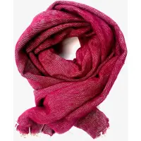Naya Nayon Yakwol sjaal – Cerise – 80% yakwol – Handgemaakt - Warm, Zacht & Stijlvol