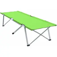 vidaXL Opvouwbaar Campingbed Groen 194 x 62,5 x 42,5 cm