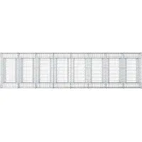 vidaXL Gabion verhoogd bed 3 st 400 x 100 x 60 cm Gegalvaniseerd staal