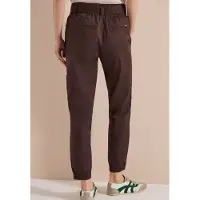 Cecil Dames Mid Waist Slim Legs broek in Loose Fit - Bruin - M
