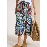 Cecil Dames Midirok met grafisch patroon - Groen - M