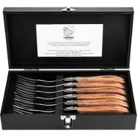 Laguiole Vork Luxury Line Pakka Rose (6-Delig)