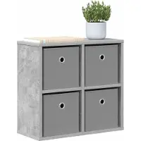 vidaXL Dressoir Beton Grijs 49,5 x 22 x 47 cm