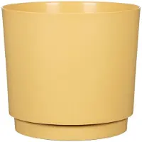 Garden ID – PLANO – Cache-pot rond – 25 cm – Jaune