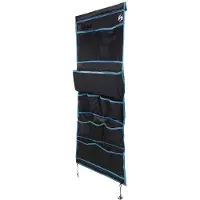 vidaXL Opbergzak met opslag Zwart en Blauw 161 x 58,5 cm oxford