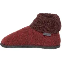 Gottstein Huisschoenen 'Wool Venture High' donkerrood