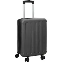 vidaXL Koffer met slot Donkergrijs 34 x 23 x 55.5 cm ABS Kunststof