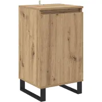 vidaXL Dressoir Artisan Eiken 40 x 35 x 70 cm Bewerkt hout